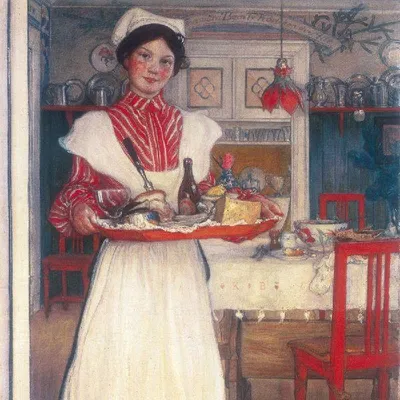 Produktbild von Carl Larsson Wandkalender 2027, 16-Monats-Kalender, mehrsprachig, 30x30 cm