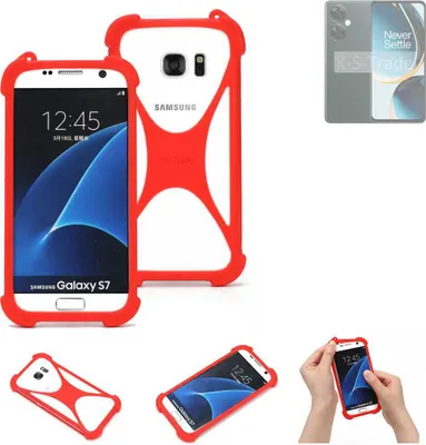 Produktbild von K-S-Trade Handy-Hülle kompatibel mit OnePlus Nord CE 3 Lite 5G Schutz-Hülle Bumper Silikon Schutz Hülle Cover Case Silikoncase Silikonbumper TPU