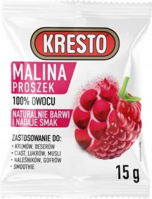 Obrázek produktu pro Malina liofilizowana Kresto 15 g