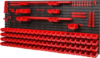 Produktbild von Stapelboxen Wandregal Box Sichtlagerkästen Schüttenregal Lagersystem 101 Boxen