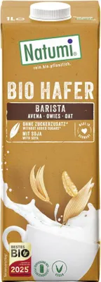 NAPÓJ OWSIANO - SOJOWY BARISTA BEZ DODATKU CUKRÓW BIO 1 L - NATUMI