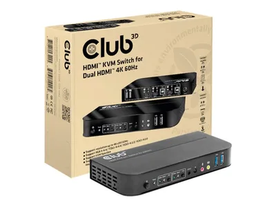 Immagine prodotto di Club3d CLUB3D Interruttore KVM HDMI PER DUAL HDMI 4K 60Hz