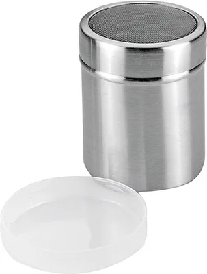 Obrázok produktu pre metaltex 105018010 metaltex Posýpka na práškový cukor/kakao, nerez, strieborná