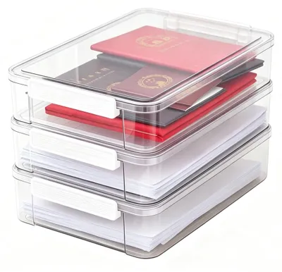 Produktbild von Aufbewahrungsbox A4 - Tragbares Klickdesign - STORAGE BOX