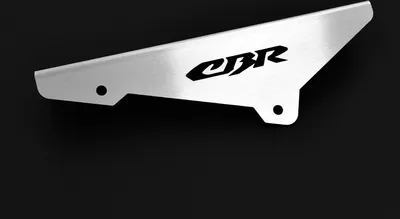 Obrázek produktu pro Ochranný kryt řetězu kompatibilní s Honda CBR 600 F Logo stříbrná
