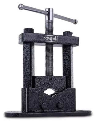 Produktbild von Scheppach Rohrschraubstock SPV50 | Spannweite bis 75 mm | Backenlänge 65 mm | Knebelgriff
