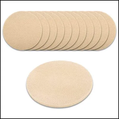 Image de Lot de dessous de verre en verre beige - Dessous de verre pour protéger contre les taches et les rayures - Lot de dessous de verre en verre faciles d'entretien