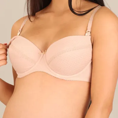 Immagine prodotto di Reggiseno da allattamento semi-rinforzato New Baby Eva beige, taglia 5 mm.