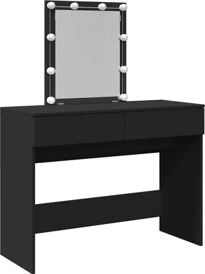 Obrázok produktu pre vidaXL Toaletný stolík s LED osvetlením čierny 100x40x130 cm