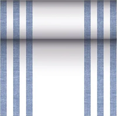 Produktbild von Papstar Tischläufer, stoffähnlich, PV-Tissue Mix "ROYAL Collection" 24 m x 40 cm blau "Lines", 4 Rollen