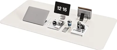Zdjęcie produktu dla YSAGi Podkładka na biurko Skórzana podkładka pod mysz Antypoślizgowy zamsz Szary 120x60cm