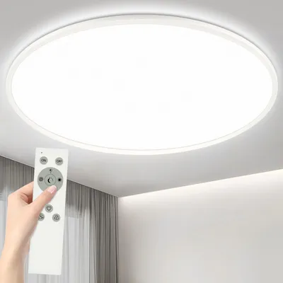 Produktbild von Deckenleuchte 56W Dimmbar - Ø60CM Runde Deckenbeleuchtung - LED Deckenleuchte - Moderne Deckenleuchte - Ultra Dünne Deckenleuchte - Fernbedienung