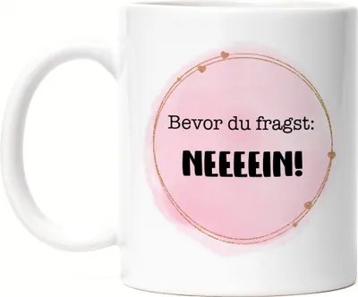 Produktbild von Bevor du fragst Nein Tasse Lustig Sarkasmus Büro Mitarbeiterin Kollegin Geschenk Spruch