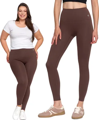 Produktbild von Damen-Sport-Leggings High-Rise Glatt Und Blickdicht Formend Moraj S