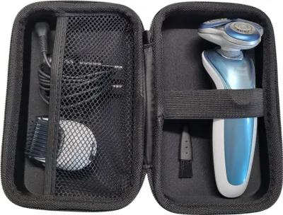 Produktbild von Schutztasche Hardcase für Rasierer Rasiergeräte 180x100x60 mm Schwarz (L)
