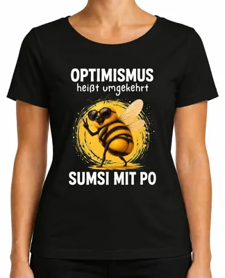 Obrázok produktu pre Optimistické tričko s nápisom "Sumsi s pozeraním sa, sarkazmus", čierna farba, veľkosť XL