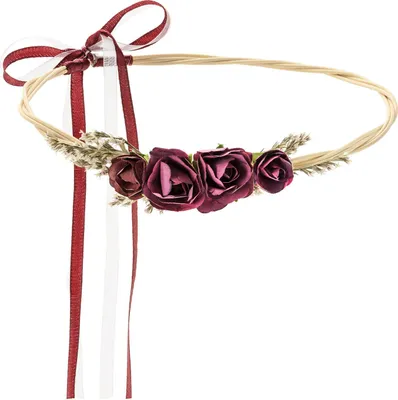Produktbild von PartyDeco Blumenkranz, Dekoration, Beige, Rot, Weiblich, 180 mm, 50 Stück(e)