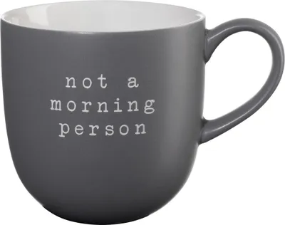 Produktbild von ASA Henkelbecher, not a morning person  d. 9,5 cm, h. 9,5 cm, 0,35 l.