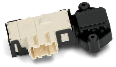 Waschmaschinen-Türschloss, 3 Kontakte, 16(6)A 250V, 8x5x3 cm