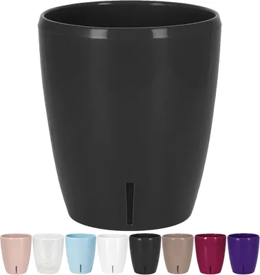 Immagine prodotto di Vaso autoirrigante per orchidee, diametro 15 cm, capacità 2 litri, con indicatore di umidità, ideale per interni