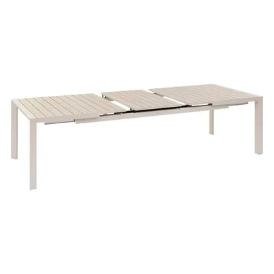 Produktbild von Rechteckiger ausziehbarer gartentisch "evasion" aus aluminium leinen und ton mit epoxybehandlung 10 plätze - Hespéride