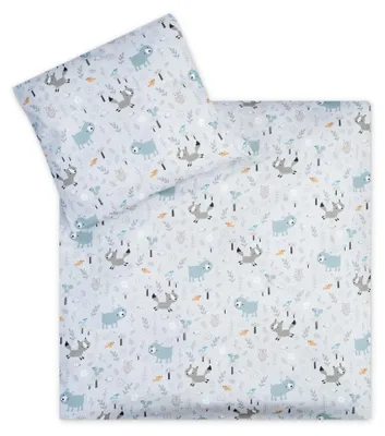 Produktbild von Elzusha – 2-teiliges Kinderbettwäsche-Set aus Jersey mit Bettbezug und Kopfkissenbezug, 100% Baumwolle