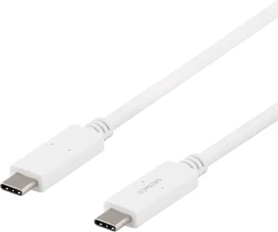 Immagine prodotto di DELTACO USB-C - Cavo USB-C, 5Gbit/s, 5A, 1M, bianco