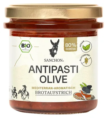 Productafbeelding van Biologisch belegsel met antipasti en olijven.