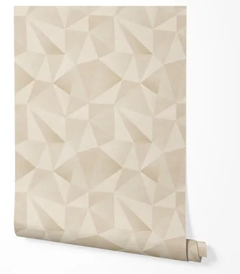 Produktbild von Selbstklebende Tapete Möbelfolie Geometrisch Beige 3D Effekt Modern Abstrakt Tapete Wohnzimmer Schlafzimmer Flur Küche 2,5m x 0,5m