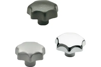 Produktbild von Sterngriff DIN 6336 mit Gewindebuchse Kunststoff d1 50 mm d2 M 10 mm