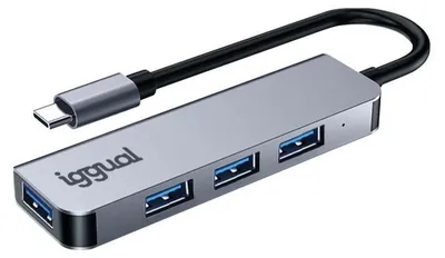 Imagen del producto de iggual Hub USB 3.0 tipo C x 4 puertos USB-A 3.0
