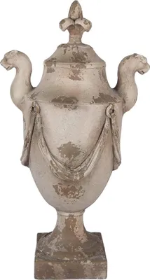 Immagine prodotto di Decorazione Clayre & Eef 35x25x65 cm in Vetroceramica beige
