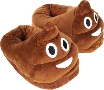 Obrázok produktu pre Zábavné papuče s motívom hovienok | Veľkosť: 35 - 41 | Brown