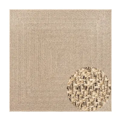Obrázok produktu pre Koberec ZIZUR 240x240 cm jutový vzhľad interiér a exteriér