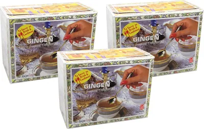 Produktbild von 3er-Pack GINGEN 100% Instant Ingwer Getränk (3x 70g) | ohne Zuckerzusatz | 100% Instant Ginger Drink
