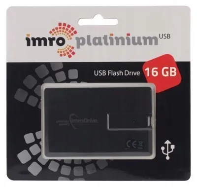 Produktbild von Imro Credit 16GB USB 2.0 Pendrive Schwarz