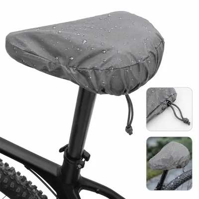 Produktbild von Universal Fahrradsattel Schutzbezug, Sattelüberzug Fahrrad wasserdicht mit elastischem Kordelzug, geeignet für MTB, Rennrad und Citybike