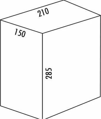 Image de Naber Seau de rechange, alu gris (8 litres).  - Poubelle