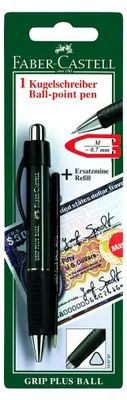 Produktbild von Faber-Castell 14079, Clip, Clip-on-Einziehkugelschreiber, Nachfüllbar, Blau, 2 Stück(e), Medium