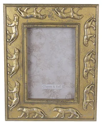 Produktbild von Clayre & Eef Bilderrahmen 10x15 cm Goldfarbig Polyresin