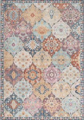 Produktbild von Outdoor Teppich Terasse Küche Balkon Vintage Stil Bunt