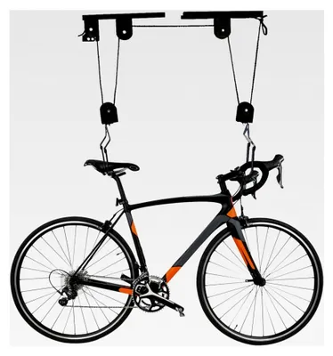 Produktbild von Fahrradhalterung mit Seil, Hochbelastbarer Fahrradlift für Deckenmontage, bis 60 kg, Haken: 17 cm