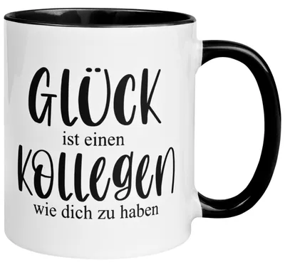 Produktbild von Tasse Kollege – „Glück ist einen Kollegen wie dich zu haben“ – Geschenk Arbeitskollege