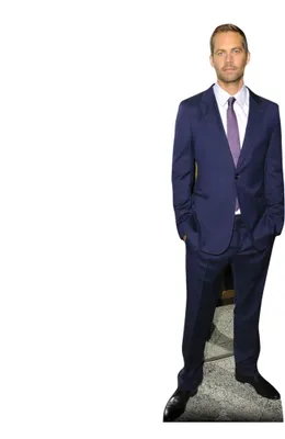 Produktbild von Pappfigur Paul Walker blauer Anzug 185cm