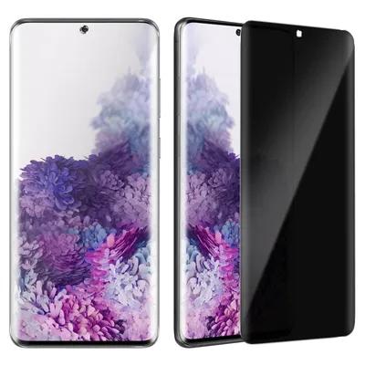 Produktbild von Avizar, Privacy Displayschutzfolie mit Blickschutz für Samsung Galaxy S20 Plus, Schwarz