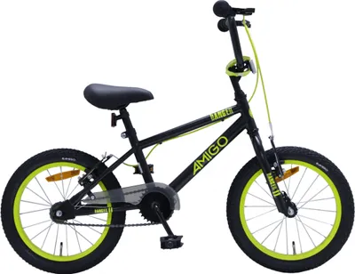 Produktbild von 16 Zoll Kinderfahrrad Jungenfahrrad Kinder Kinderrad Bike Fahrrad BMX Gelb