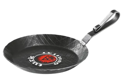 Produktbild von Albert Turk - Schmiedeeiserne Servierpfanne, 24cm, gebogener Hakenstiel