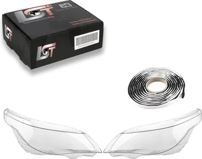 Produktbild von 2x Scheinwerfer Glas Streuscheibe links rechts Set für BMW 5er E60 E61 2001-2010