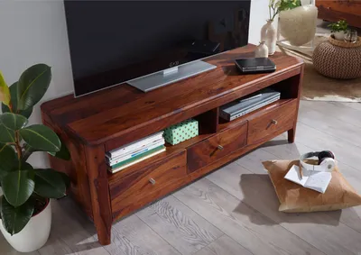 Produktbild von MASSIVMOEBEL24 TV-Board Sheesham146x50x55 walnuss geölt BROOKLYN #16