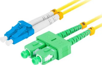 Produktbild von Lanberg FO-LUSA-SD11-0020-YE, 2 m, LC/SC, G.657.A1, SC, LC